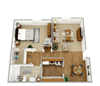 One Bedroom One Bath Lower